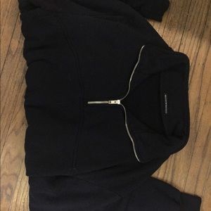 Quarter zip up navy blue